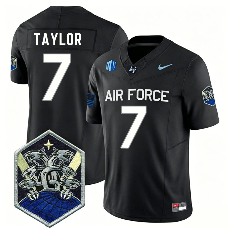 Air Force Falcons #7 Trey Taylor College Football Jerseys,Uniforms-Black